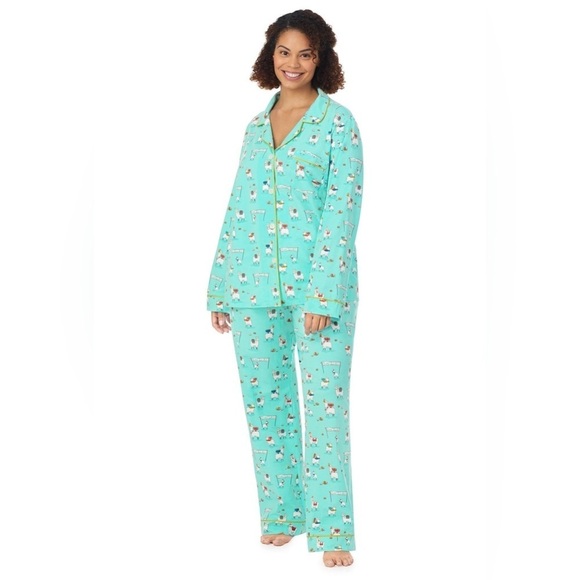 NEW Bedhead Long Sleeve Classic Stretch Jersey PJ Set - Happy Llamakkah XL - Picture 6 of 12